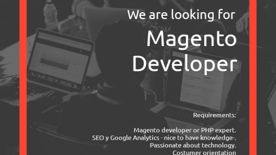 Magento Developer search flyer